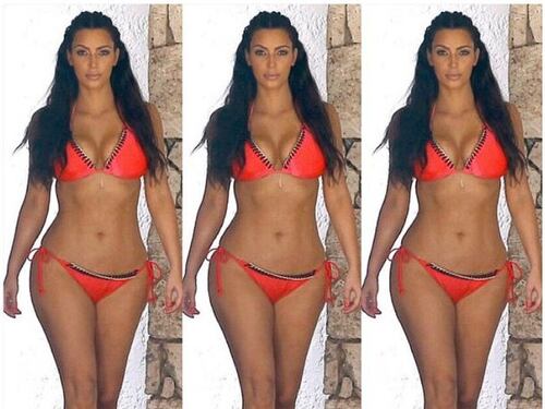 Kim Kardashian e la mania per i selfie in bikini