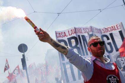 Il corteo di CasaPound a Roma 11