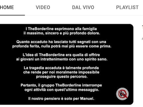 "TheBordeline interrompe ogni attività". Il messaggio (tardivo) degli youtuber dopo l'incidente