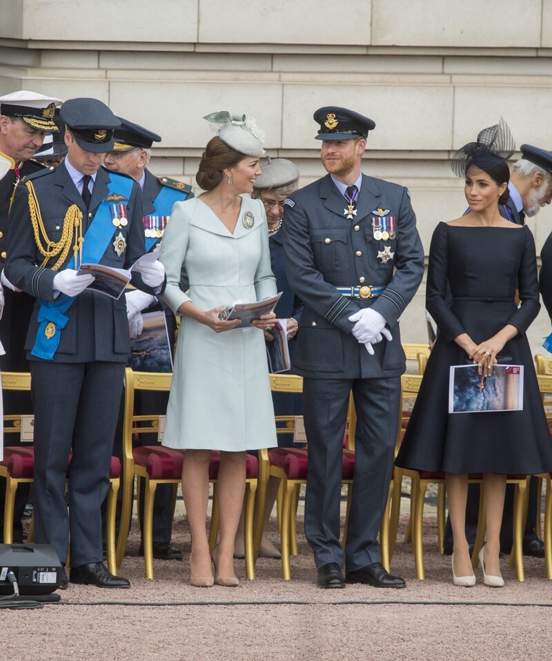 Meghan Markle e Kate Middleton al centenario del Raf 4