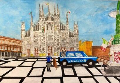 Milano, i disegni dei figli di poliziotti che combattono il coronavirus 3