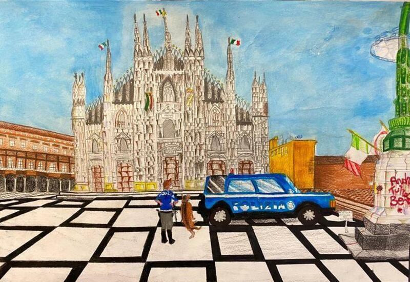 Milano, i disegni dei figli di poliziotti che combattono il coronavirus 3