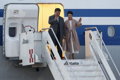 L'arrivo a Fiumicino di Xi Jinping 6
