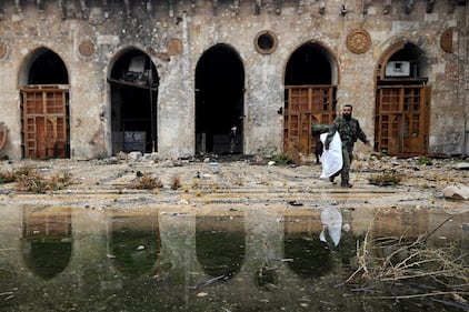 La moschea degli Omayyadi in macerie 3