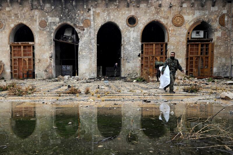 La moschea degli Omayyadi in macerie 3