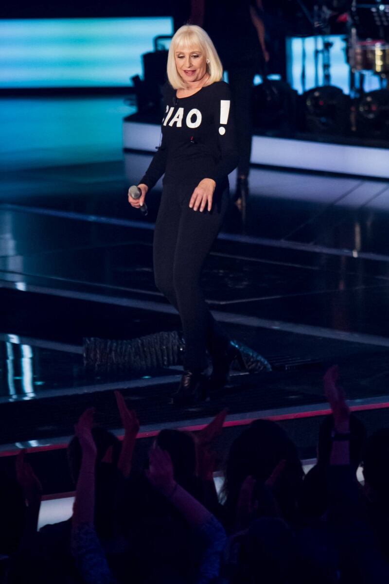 Raffaella Carrà: le foto della finale di The Voice 8
