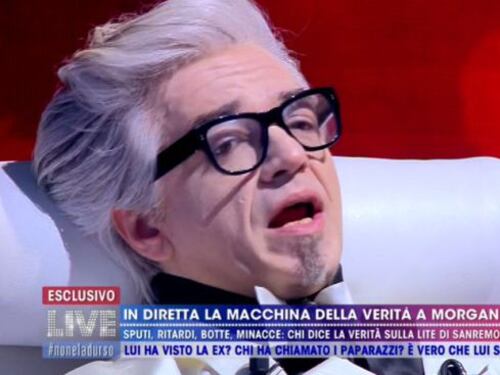 Macchina della verità per Morgan: "Ho fatto un gesto disperato, Bugo mi ringrazi"