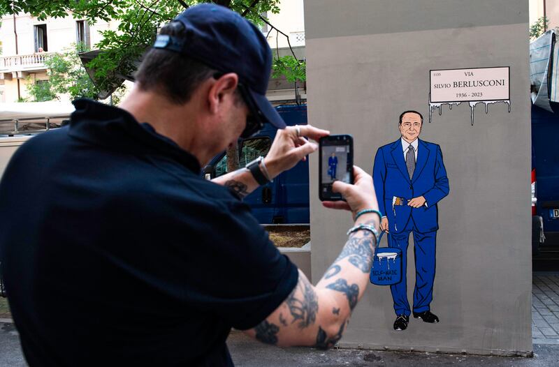 Murale Silvio Berlusconi