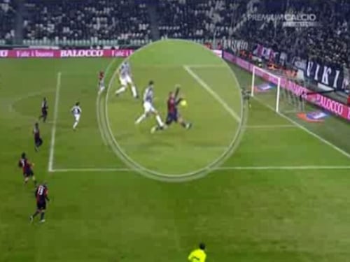 Juve, pallate al Genoa a Borriello ne basta una