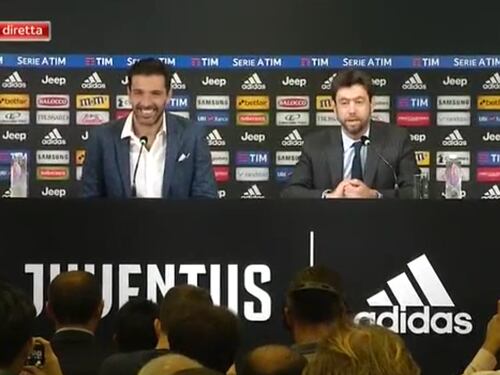 Buffon, la conferenza sul suo futuro: "Sabato ultima partita con la Juve"