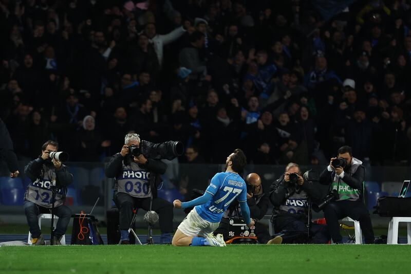 Kvaratskhelia celebrazione Napoli Juventus