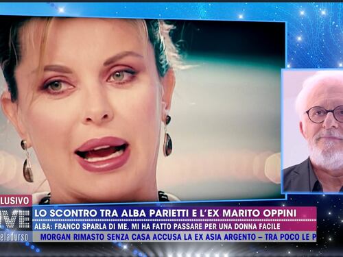 Alba Parietti attaccata dall'ex marito e dalla De André