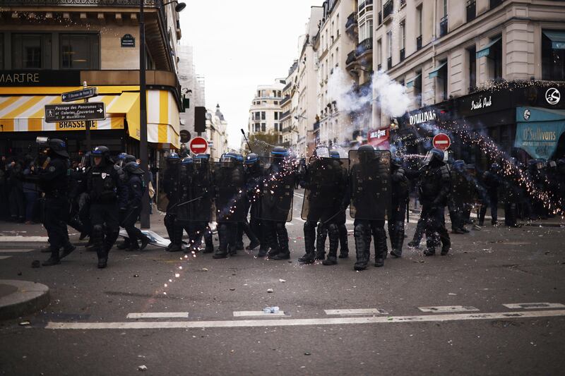 Manifestazione in Francia