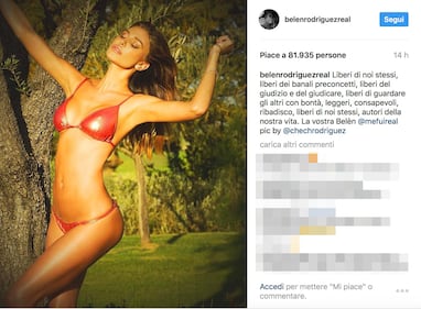 Belen Rodriguez, bikini hot in Toscana 2