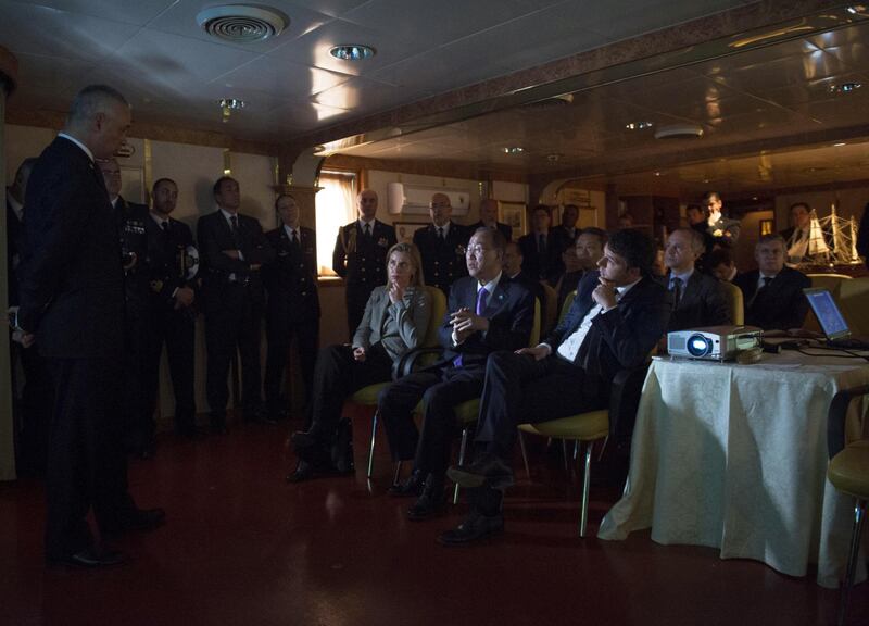 Ban Ki-moon in Sicilia con Renzi e Mogherini 6