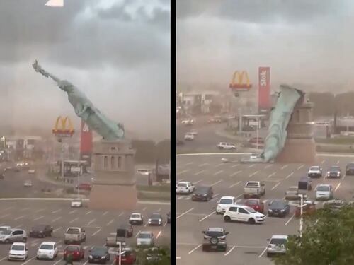 Il tornado fa cadere la "Statua della Libertà", choc in Brasile