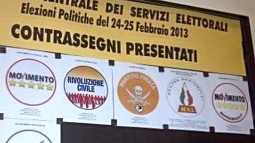 Presentati simboli liste elettorali "Scippati" quelli di Grillo e Ingroia