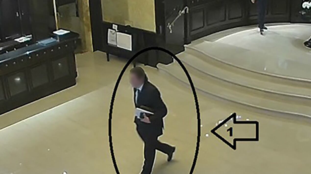 Distinto ed elegante ladro in hotel di lusso