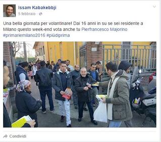 Issam in campo per Majorino (e per il Pd) 1