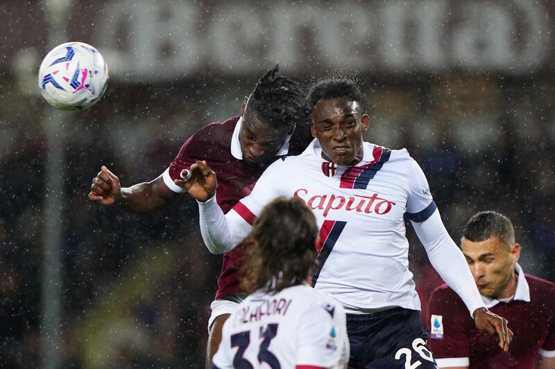 Zapata colpo di testa Torino Bologna