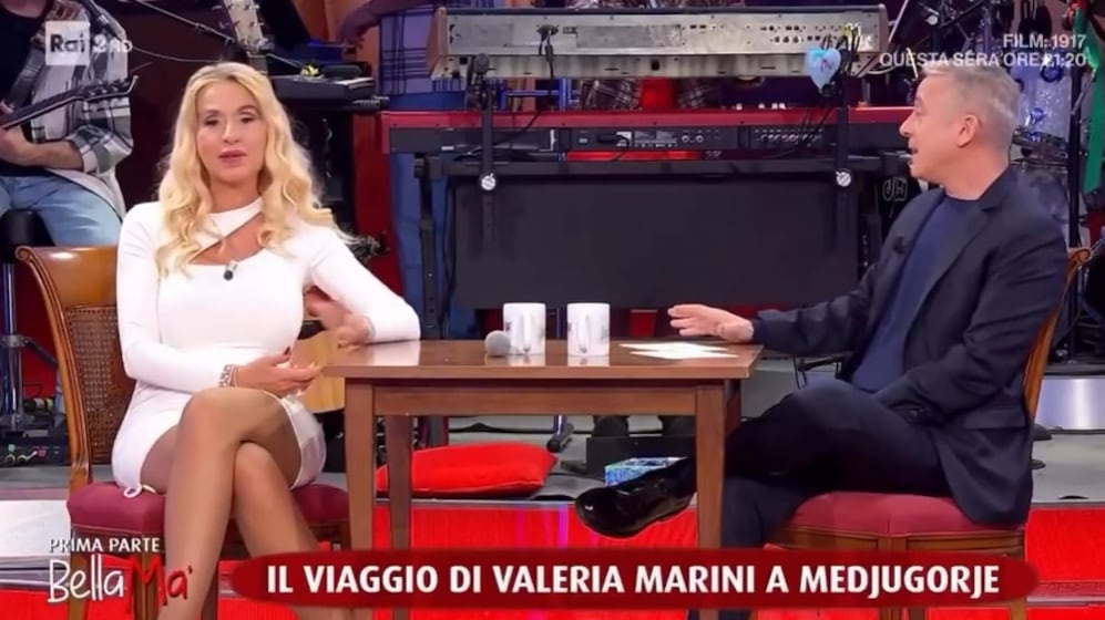 "Rapporto contrattuale è finito". Lite in diretta tv tra Valeria Marini e Pierluigi Diaco: cosa è successo