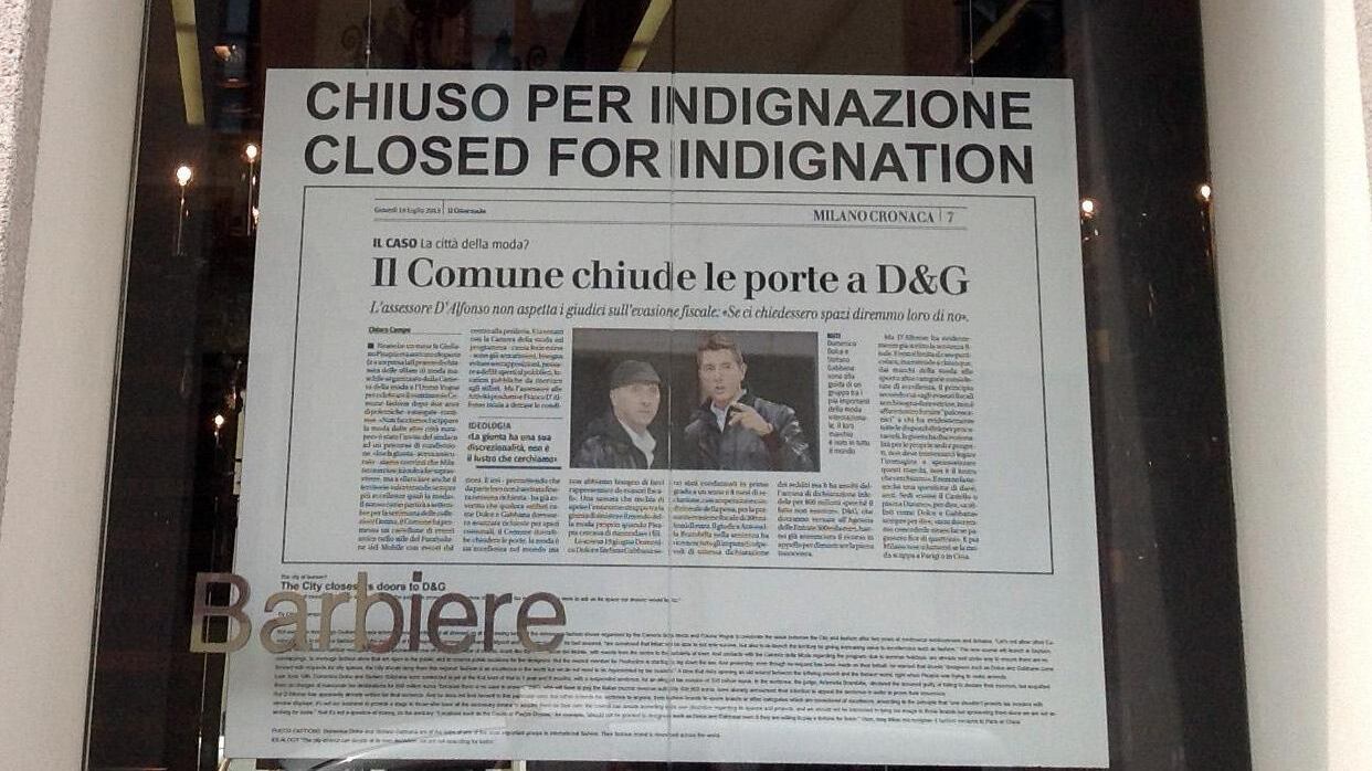 La Regione: «I nostri spazi per D&G»