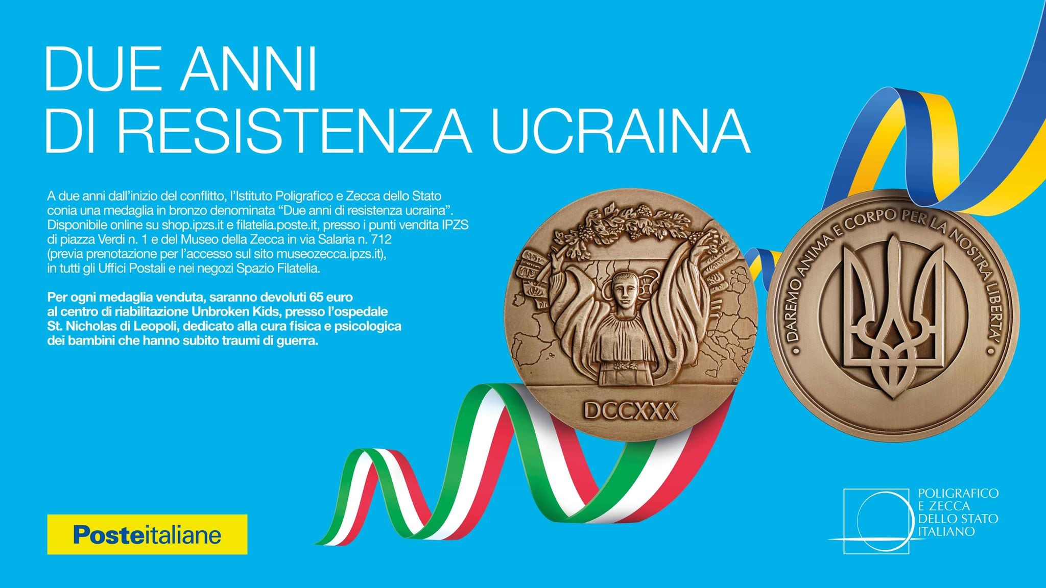 Una "medaglia" per sostenere il popolo ucraino