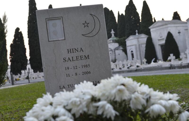 Tomba di Hina Saleem, uccisa nel 2006