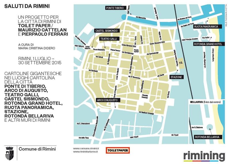 Le cartoline di Cattelan a Rimini 11