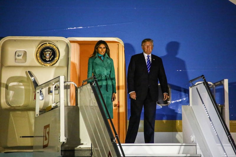 L'arrivo di Trump e Melania in Polonia 15