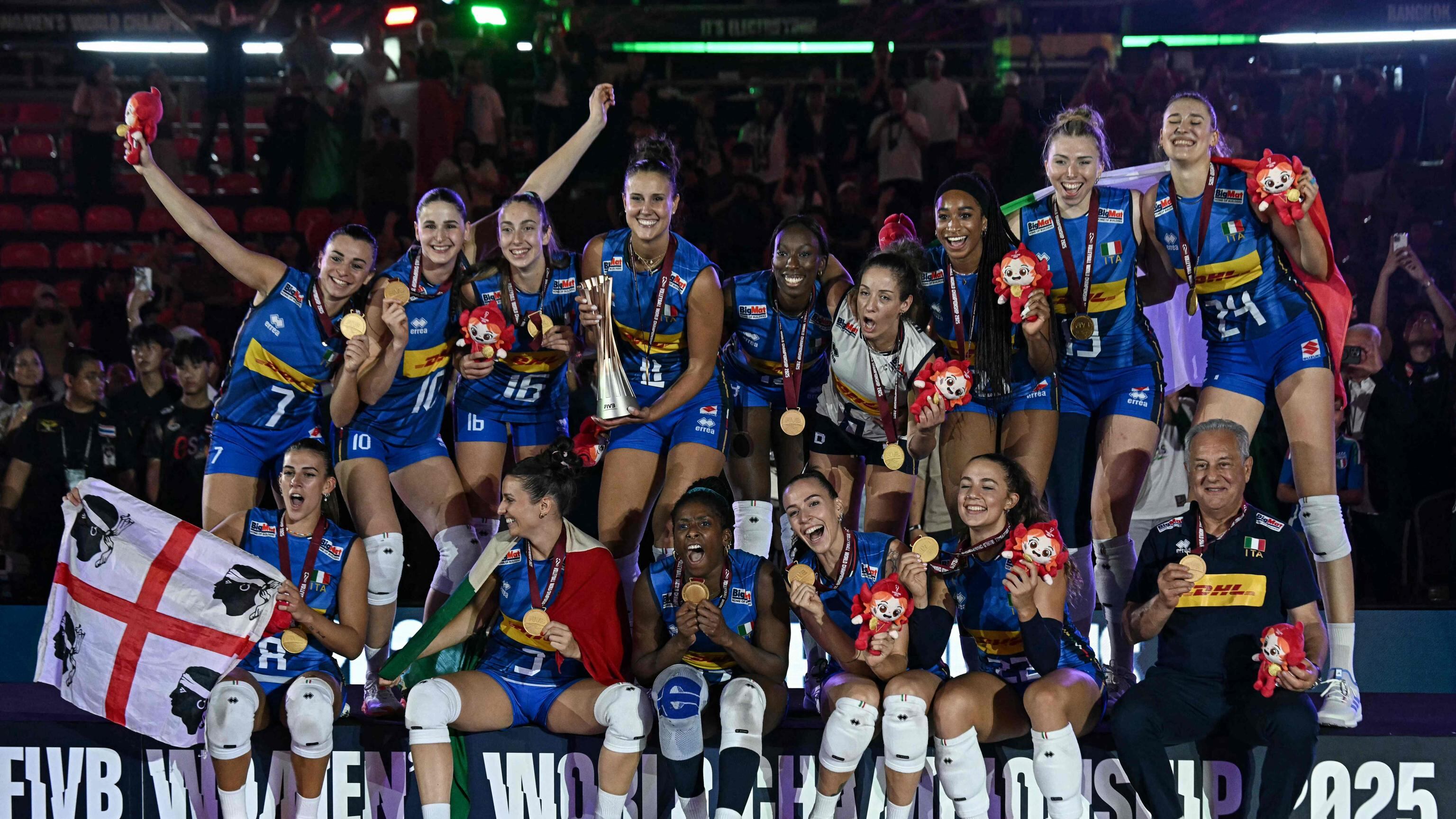 L'Italvolley è d'oro: Turchia sconfitta 3-2, azzurre sul tetto del mondo