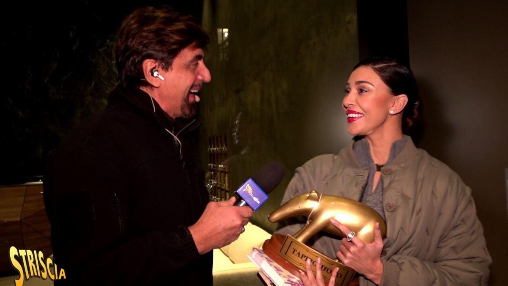 Belen Rodriguez, nuovo tapiro da Striscia: "Con gli uomini ho chiuso da adesso divento lesbica"