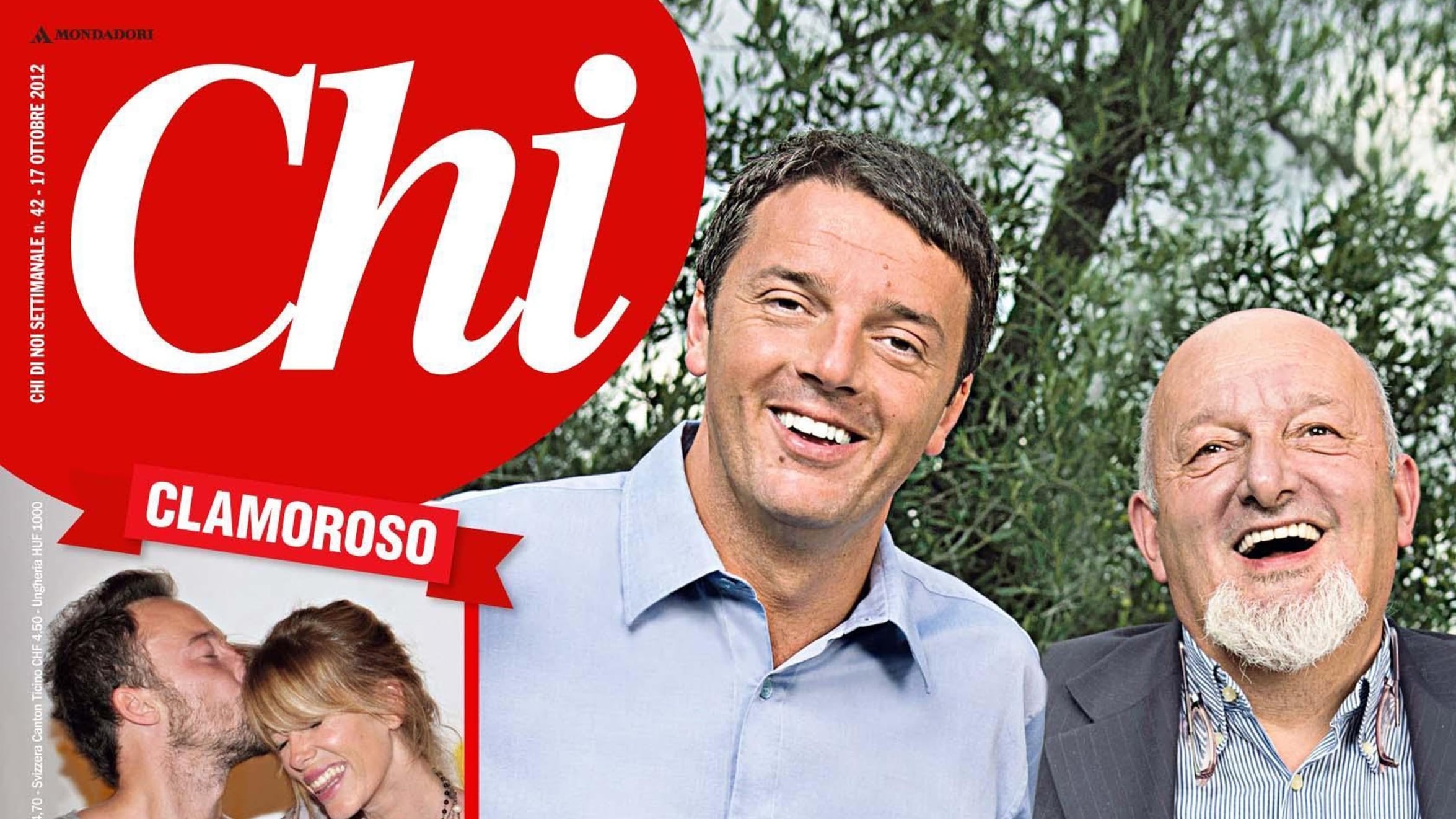 Renzi e suo padre sulla copertina di Chi