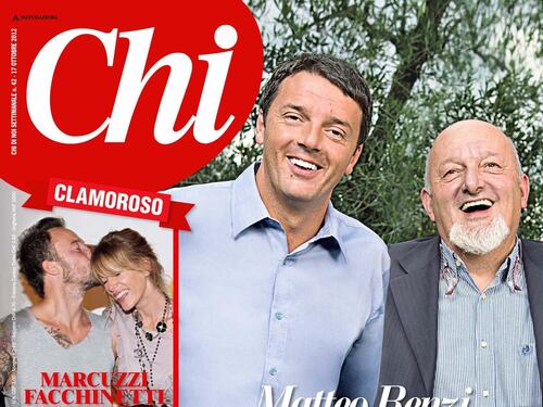 Renzi e suo padre sulla copertina di Chi