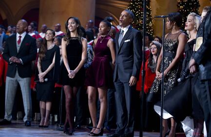 Gli Obama al concerto di Natale 4