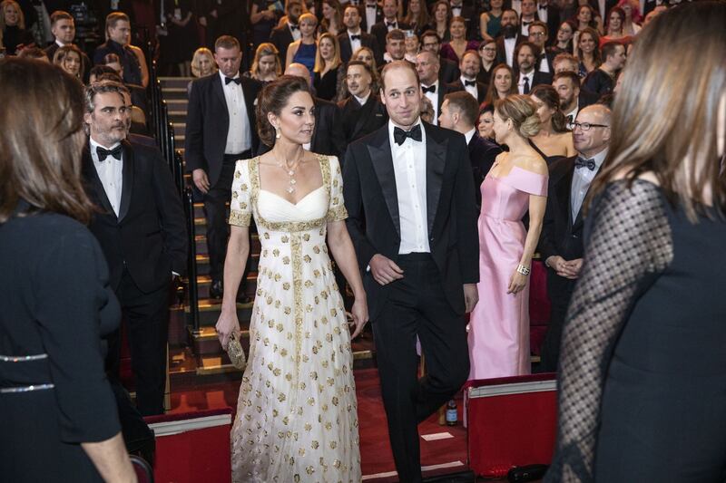Il Principe William e Kate Middleton ai Bafta 2020, foto 7