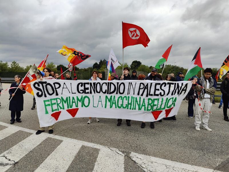 Manifestazione pro-Pal a Malpensa 5