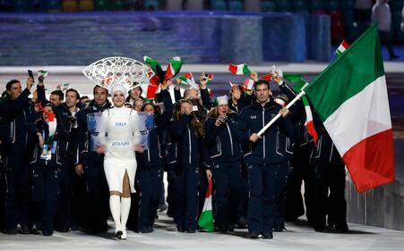 L'Italia all'inaugurazione dei Giochi di Sochi 2014
