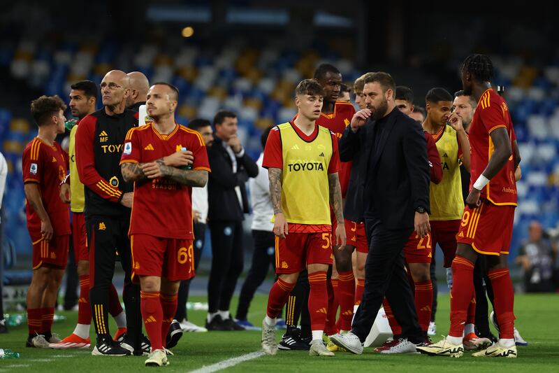 De Rossi fine partita Napoli Roma
