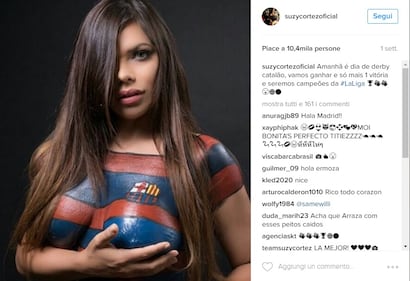 Suzy Cortez, la brasiliana che punta i giocatori con il lato b 3