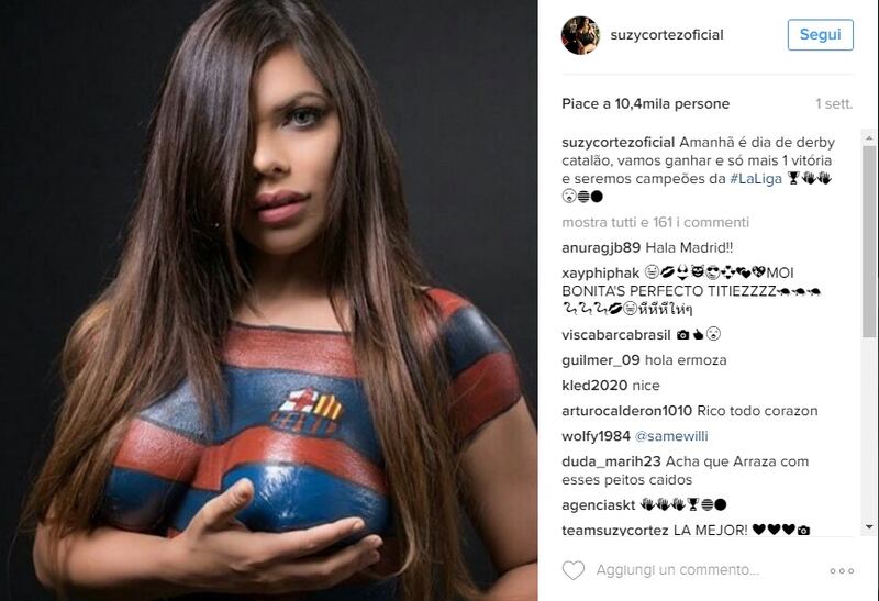 Suzy Cortez, la brasiliana che punta i giocatori con il lato b 3