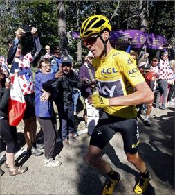 La corsa a piedi di Froome 3