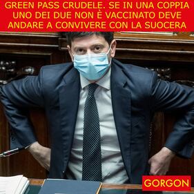 Ecco la satira del giorno. Green Pass crudele 1