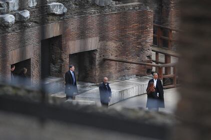 Obama al Colosseo 5