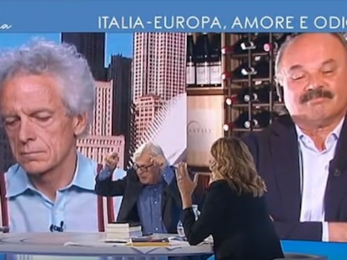 Sgarbi replica a Formigli: "Non sono affatto europeo, io sono un italiano"