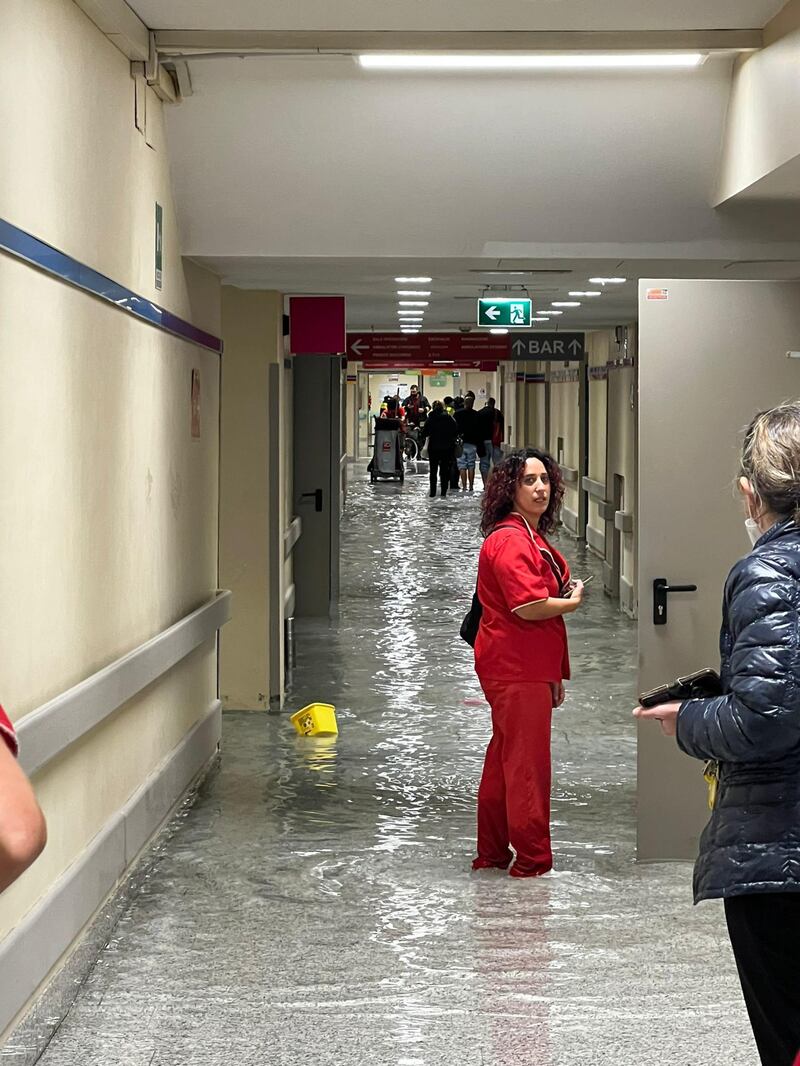 allagamento ospedale Pontedera