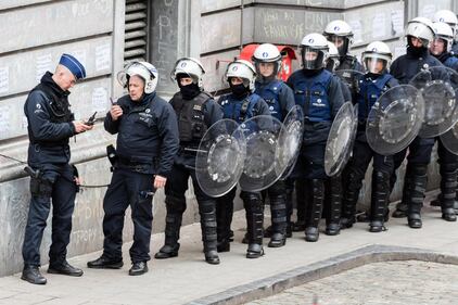 Bruxelles, estrema destra in piazza contro i terroristi islamici 10