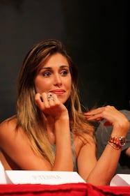 Belen Rodriguez ed Elena Santarelli, sexy coppia per Paolo Bonolis all'Arena di Verona 7