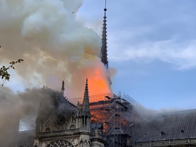 Notre Dame in fiamme: le foto del salvataggio 7