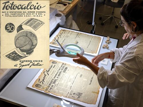 "Memorie di carta", Sisal presenta il restauro di Sport Italia per gli 80 anni della schedina